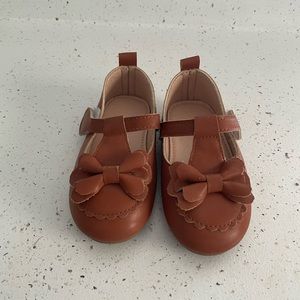 Brown toddler shoes
